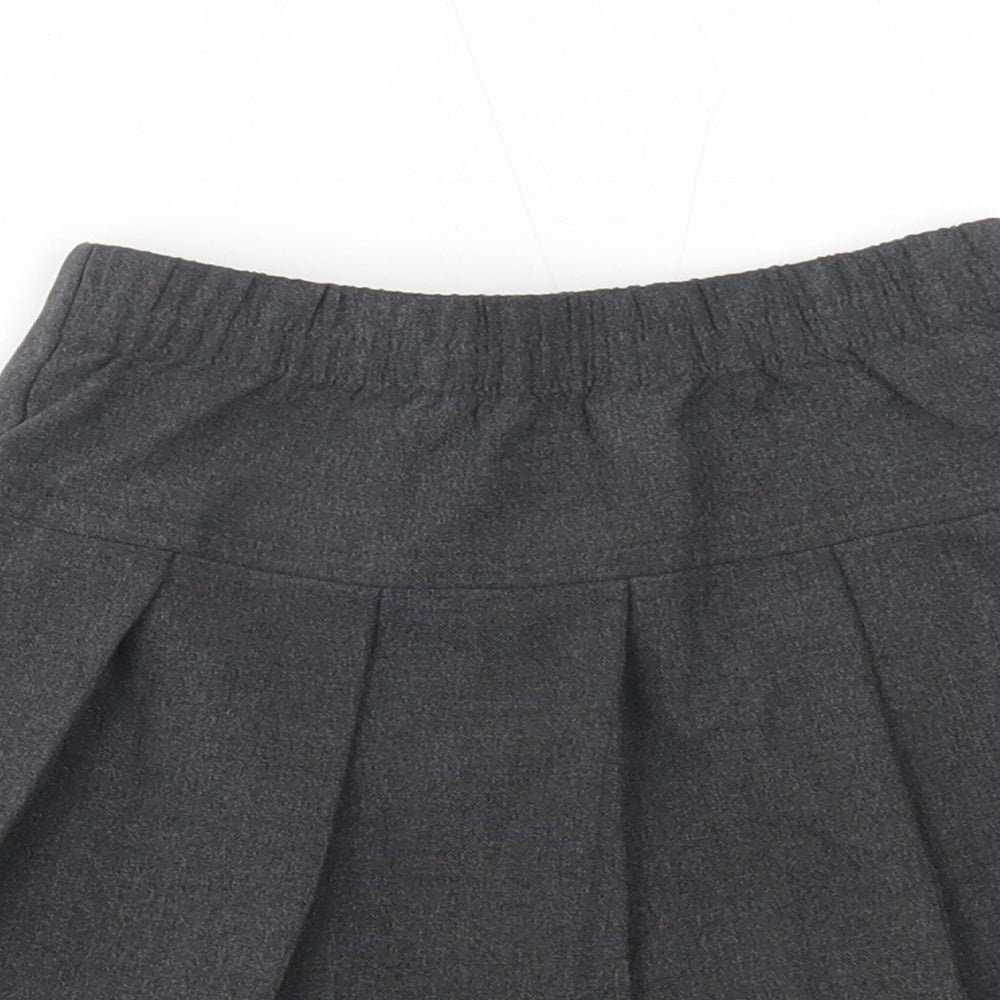 Matalan Girls Grey   Pleated Skirt Size 4 Years