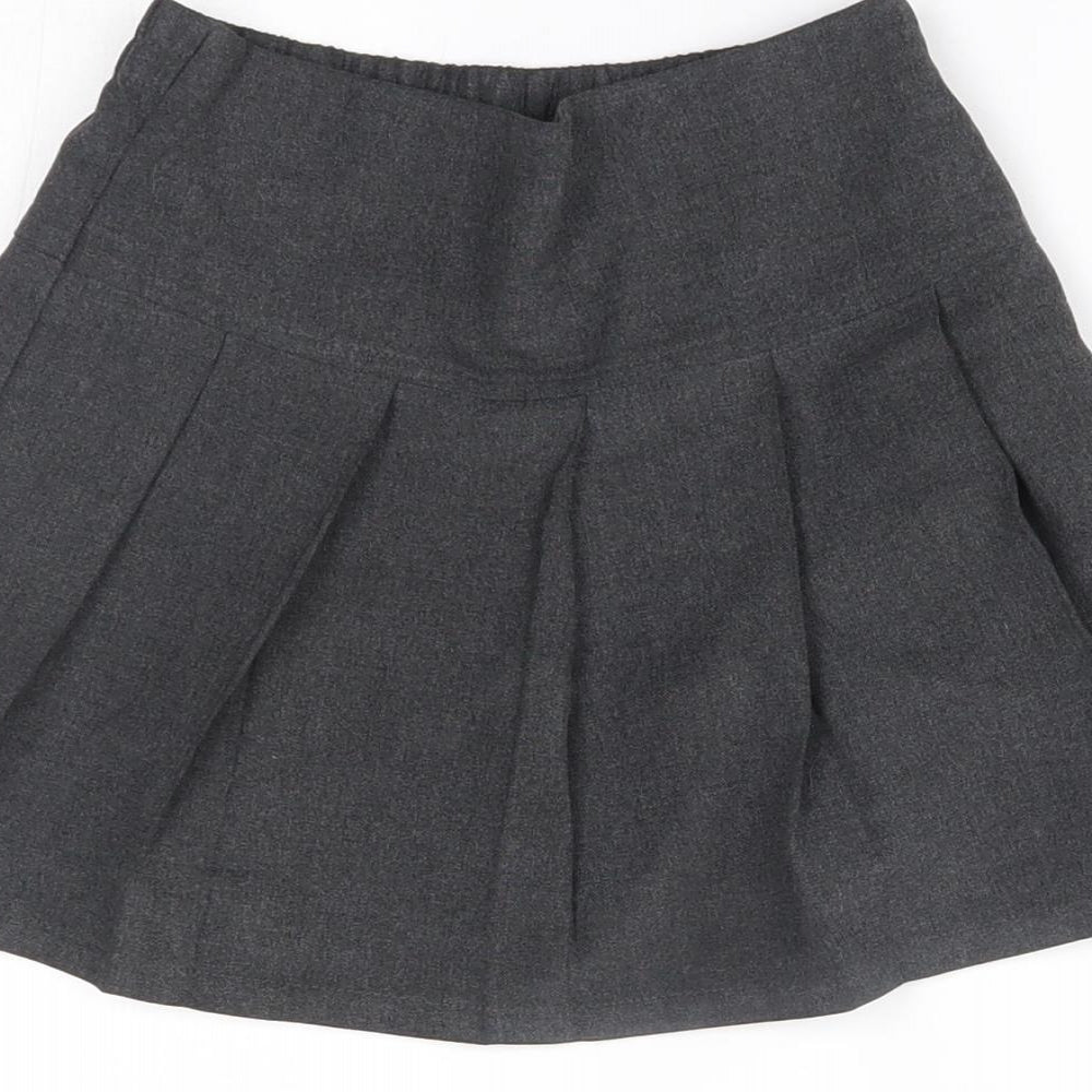 Matalan Girls Grey   Pleated Skirt Size 4 Years