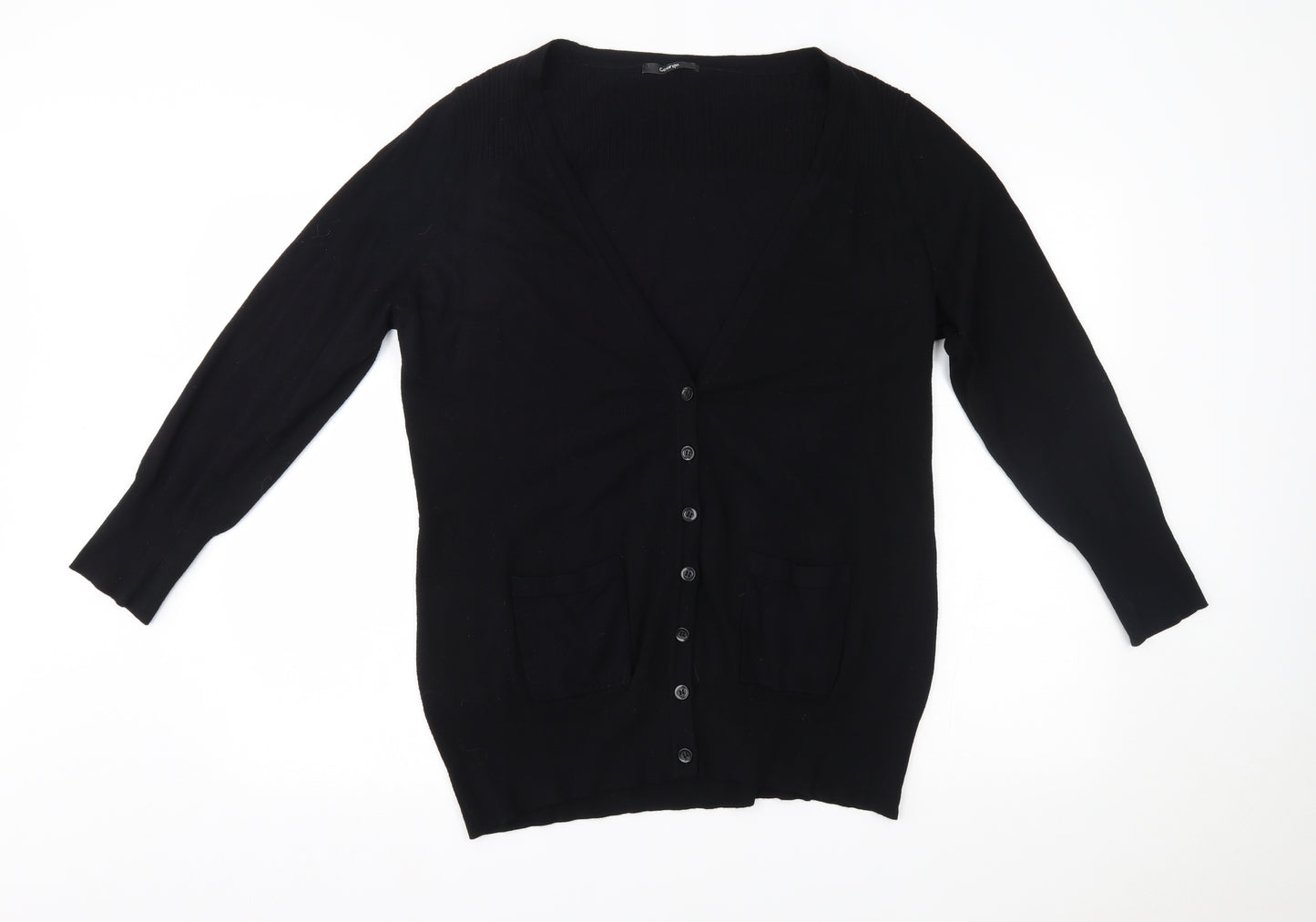 George Womens Black   Cardigan Jumper Size 20