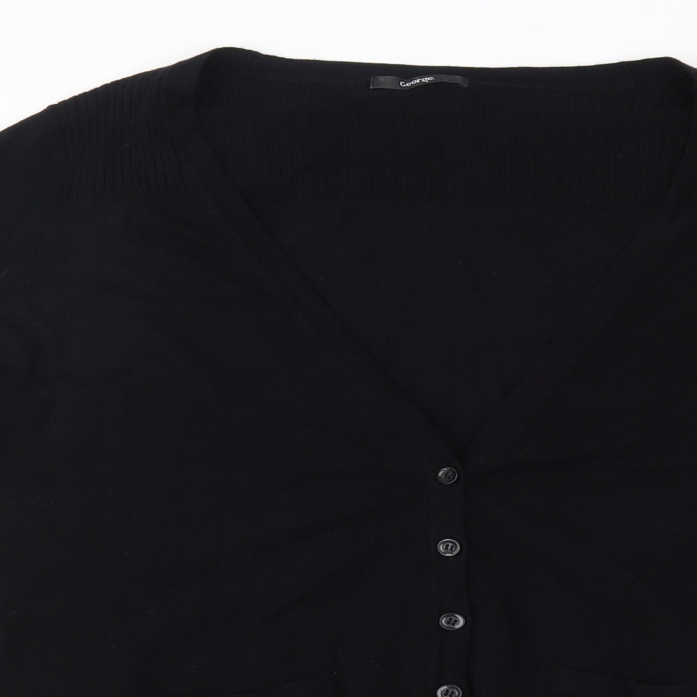 George Womens Black   Cardigan Jumper Size 20