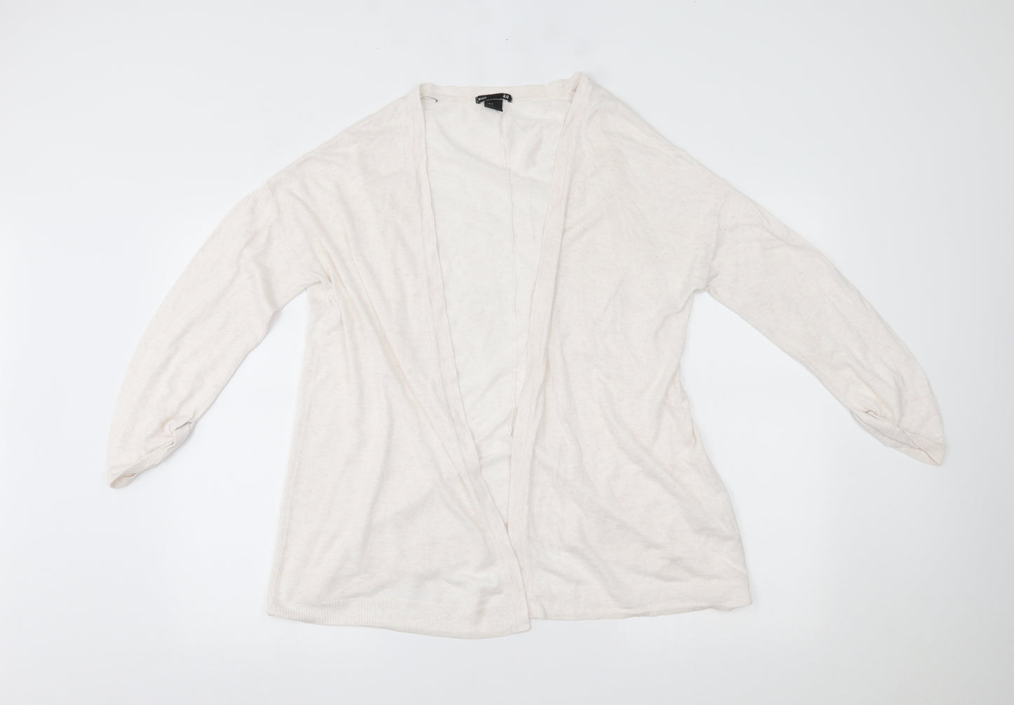 H&M Womens White   Cardigan Jumper Size M