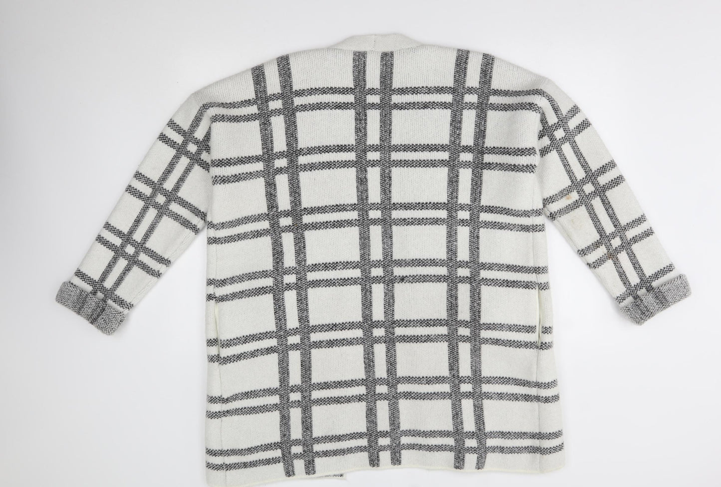 M&S Womens White   Cardigan Jumper Size L