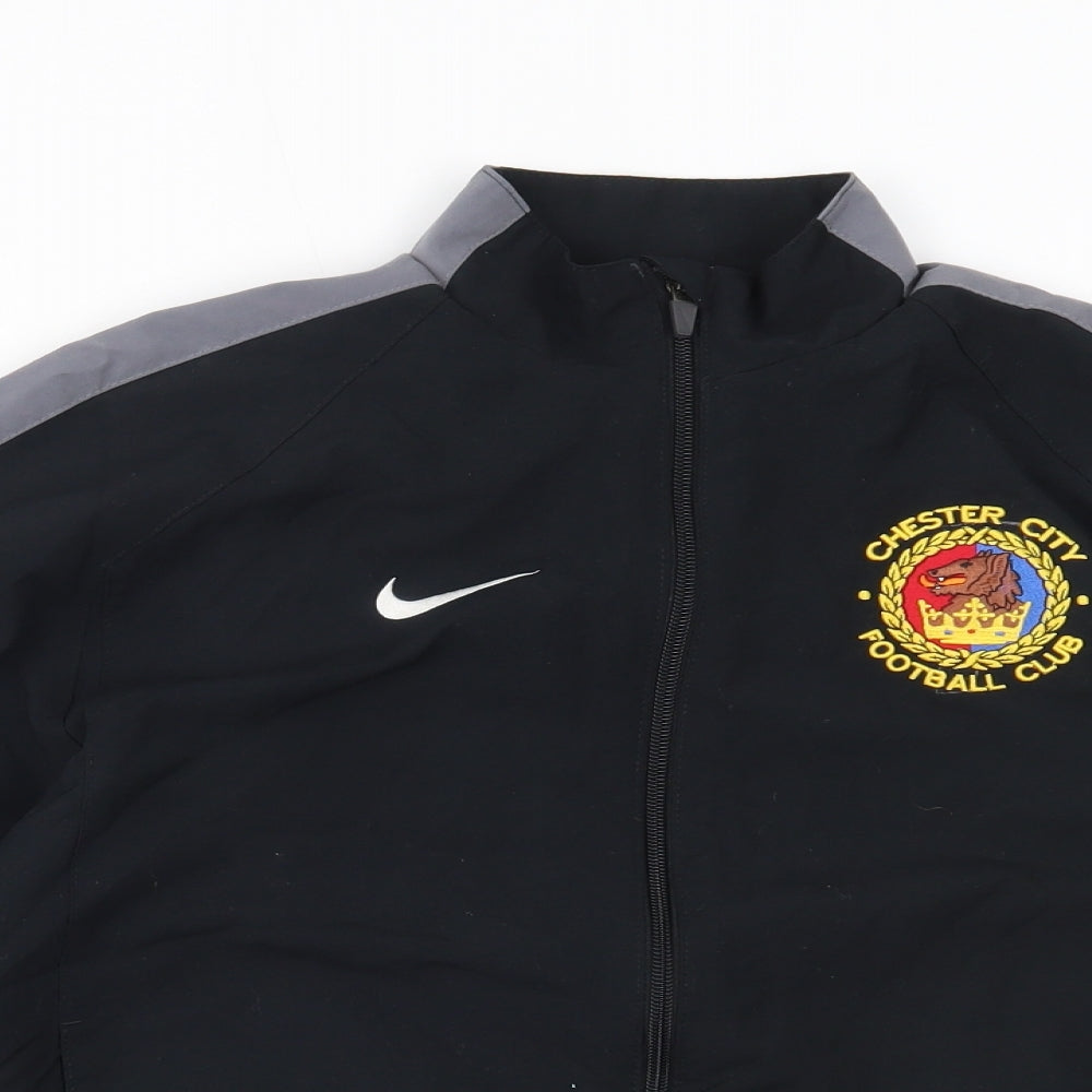 Nike Boys Black   Jacket  Size 10-11 Years  - chester fc