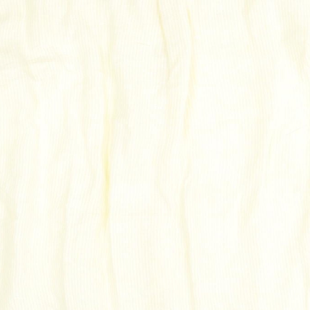 Blue Harbour Mens Yellow Striped   Button-Up Size L