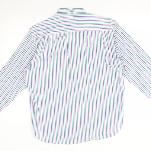 Austin Reed Mens Multicoloured Striped   Dress Shirt Size L  -