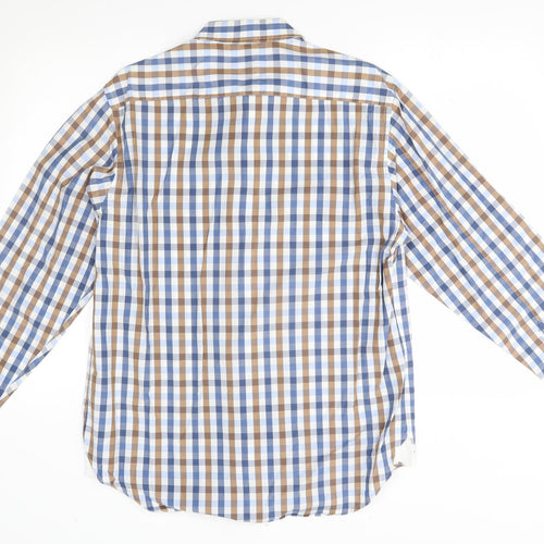 Viyella Mens Multicoloured Plaid   Dress Shirt Size L
