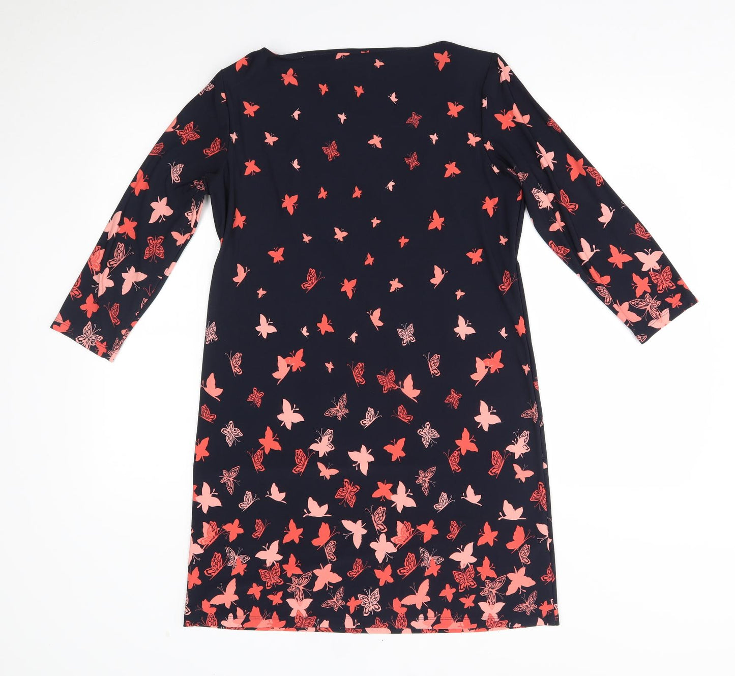 Laura Ashley Womens Black   A-Line  Size 12  - butterfly pattern