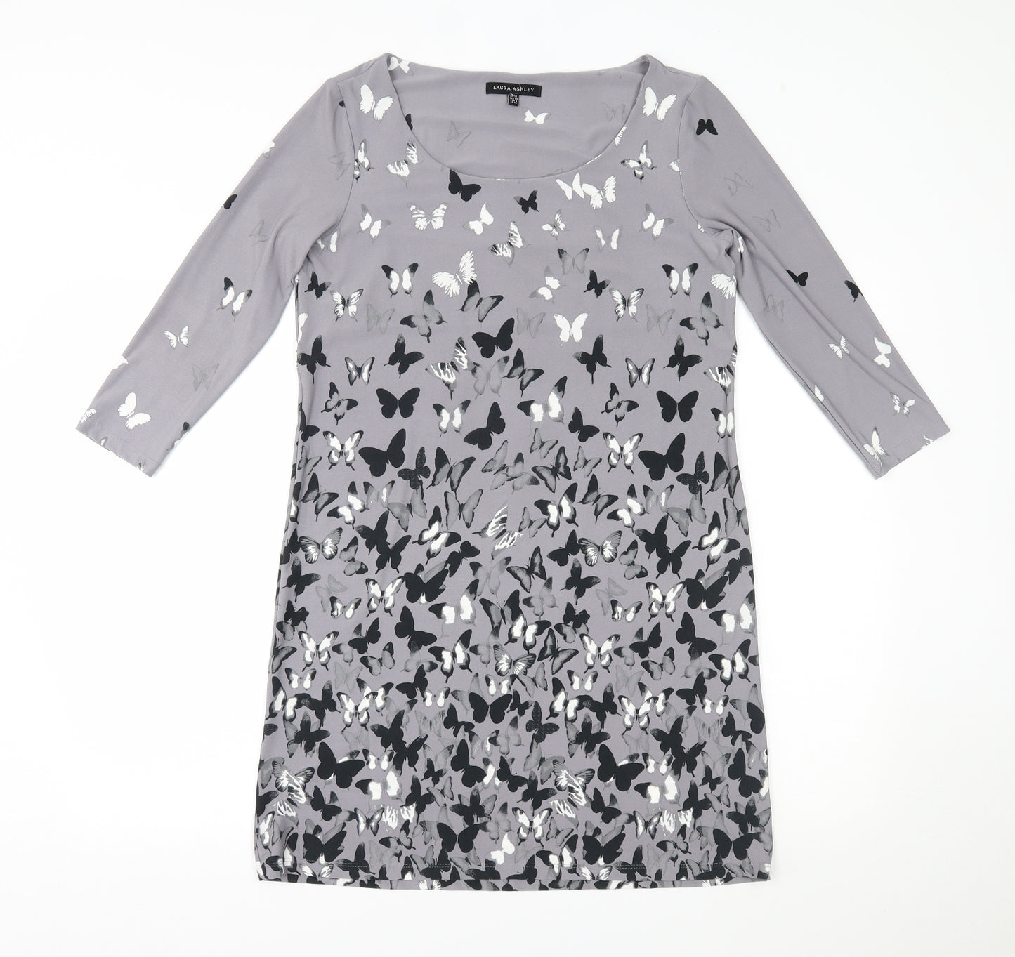Laura Ashley Womens Grey   A-Line  Size 12