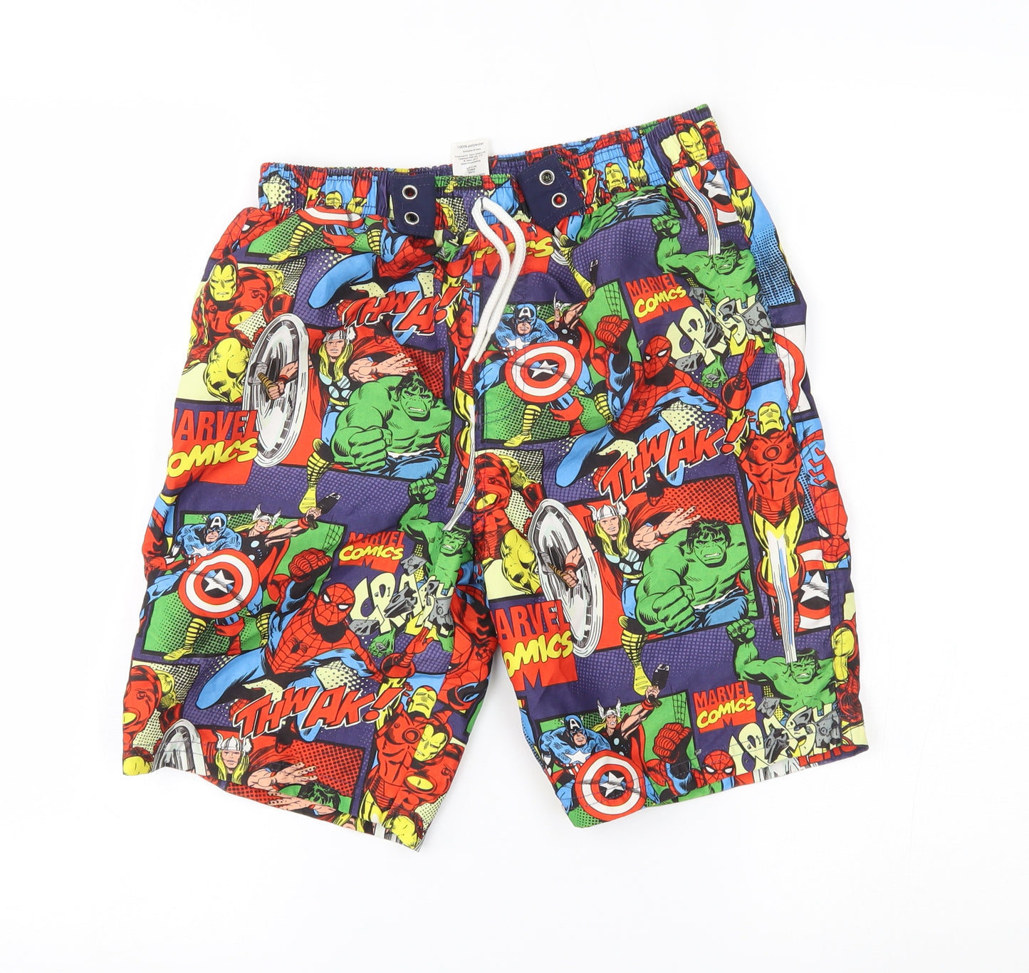 F&F Boys Multicoloured   Bermuda Shorts Size 12-13 Years - Marvel, swim