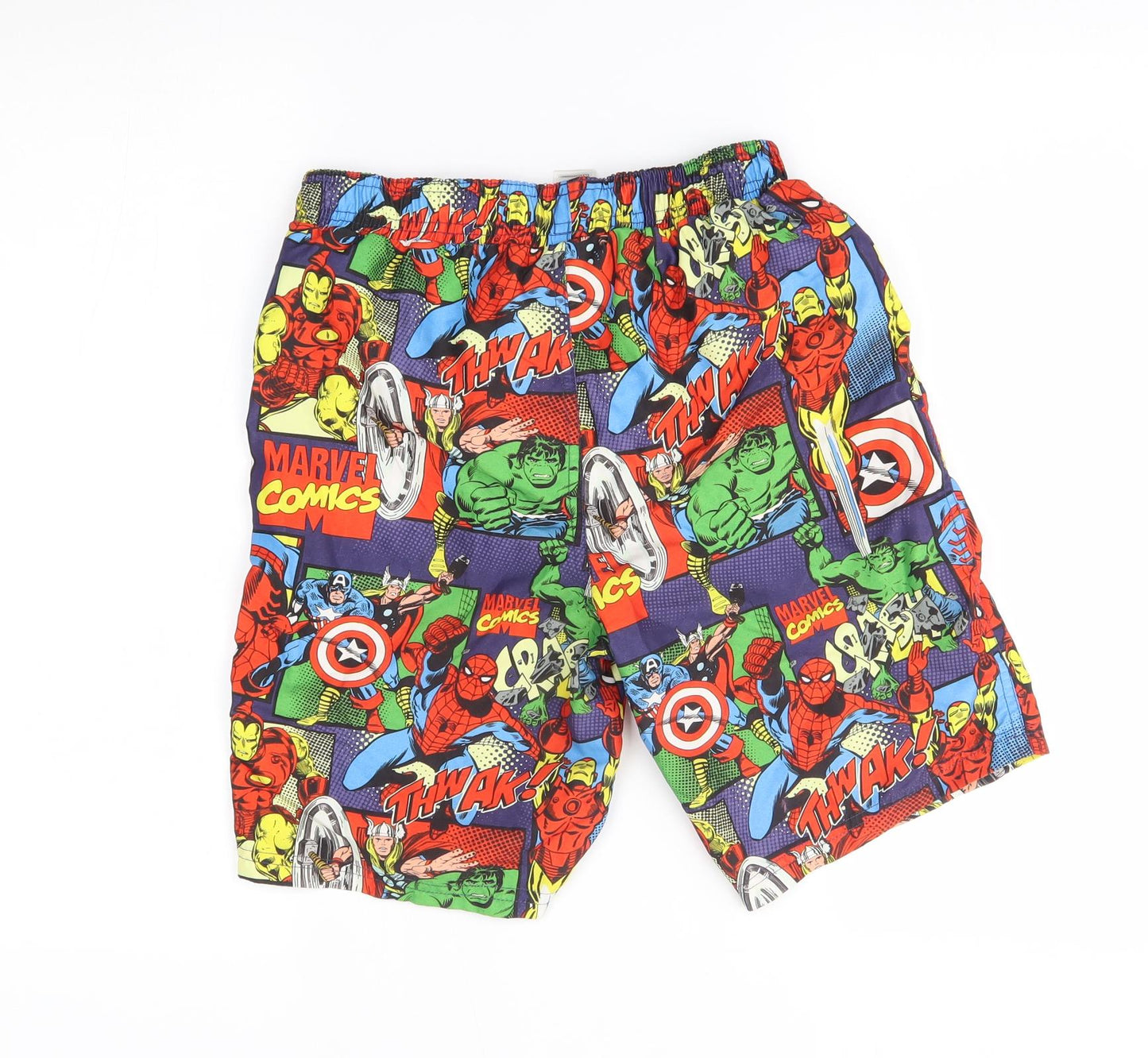 F&F Boys Multicoloured   Bermuda Shorts Size 12-13 Years - Marvel, swim