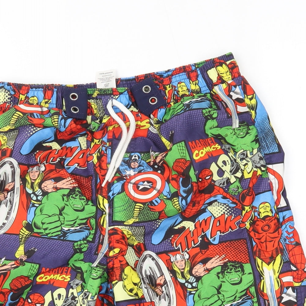 F&F Boys Multicoloured   Bermuda Shorts Size 12-13 Years - Marvel, swim
