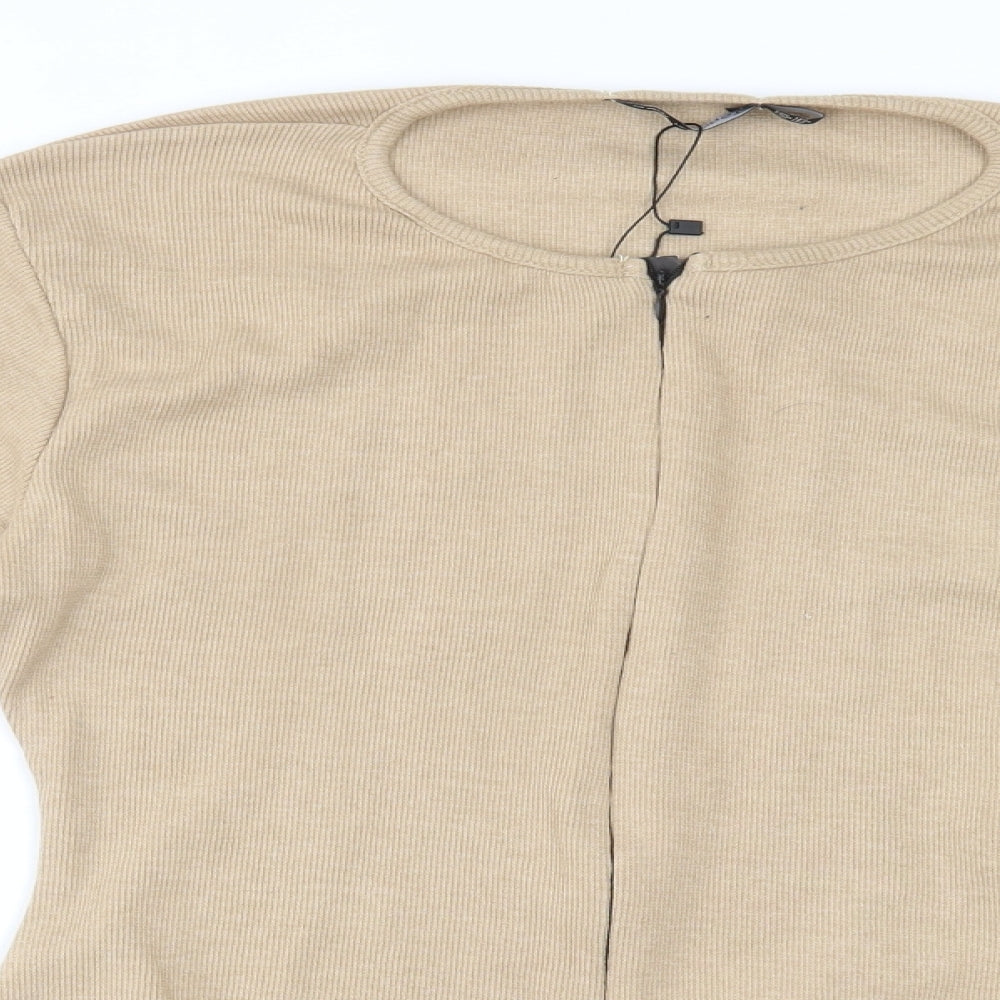 I SAW IT FIRST Womens Beige   Bodysuit One-Piece Size 16