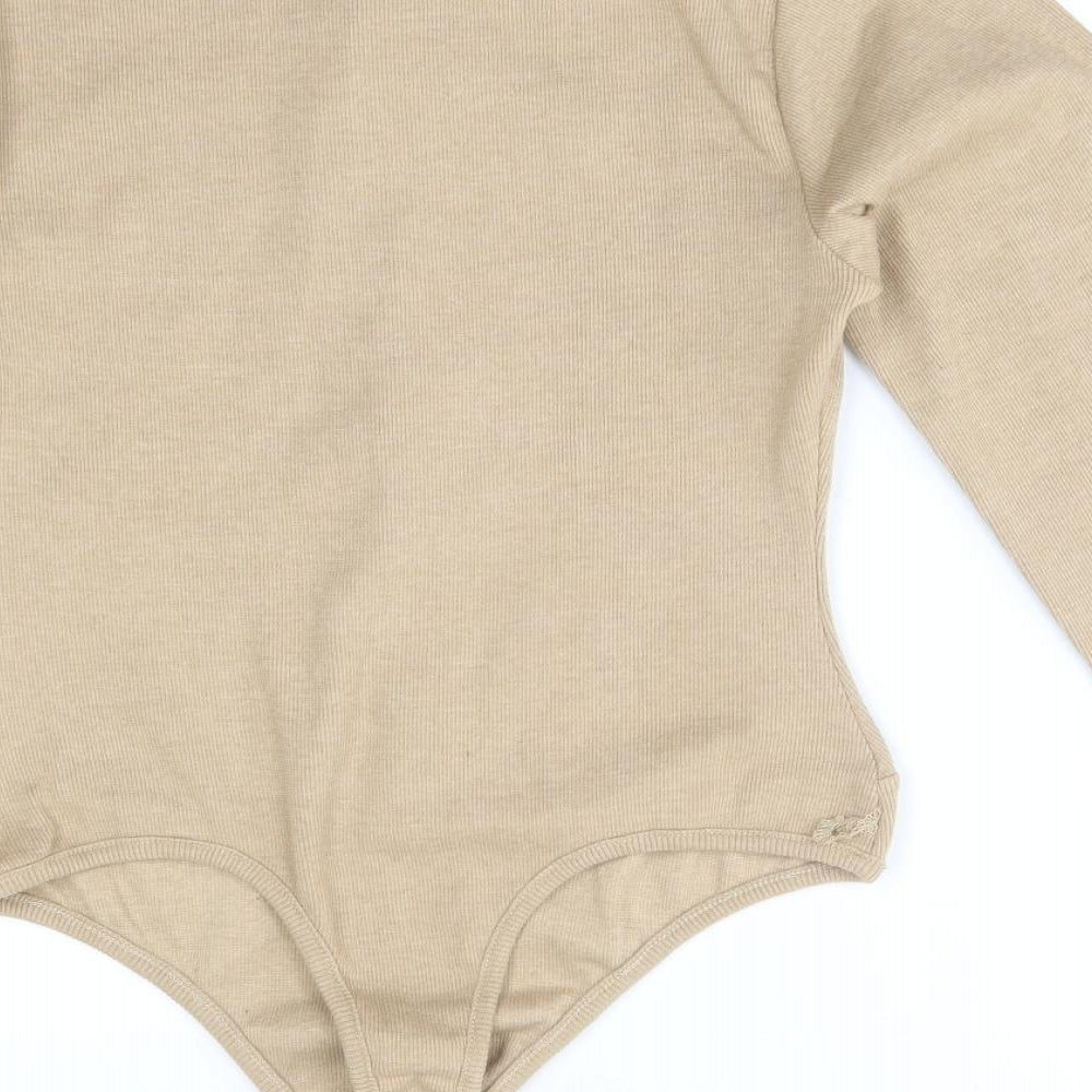 I SAW IT FIRST Womens Beige   Bodysuit One-Piece Size 16