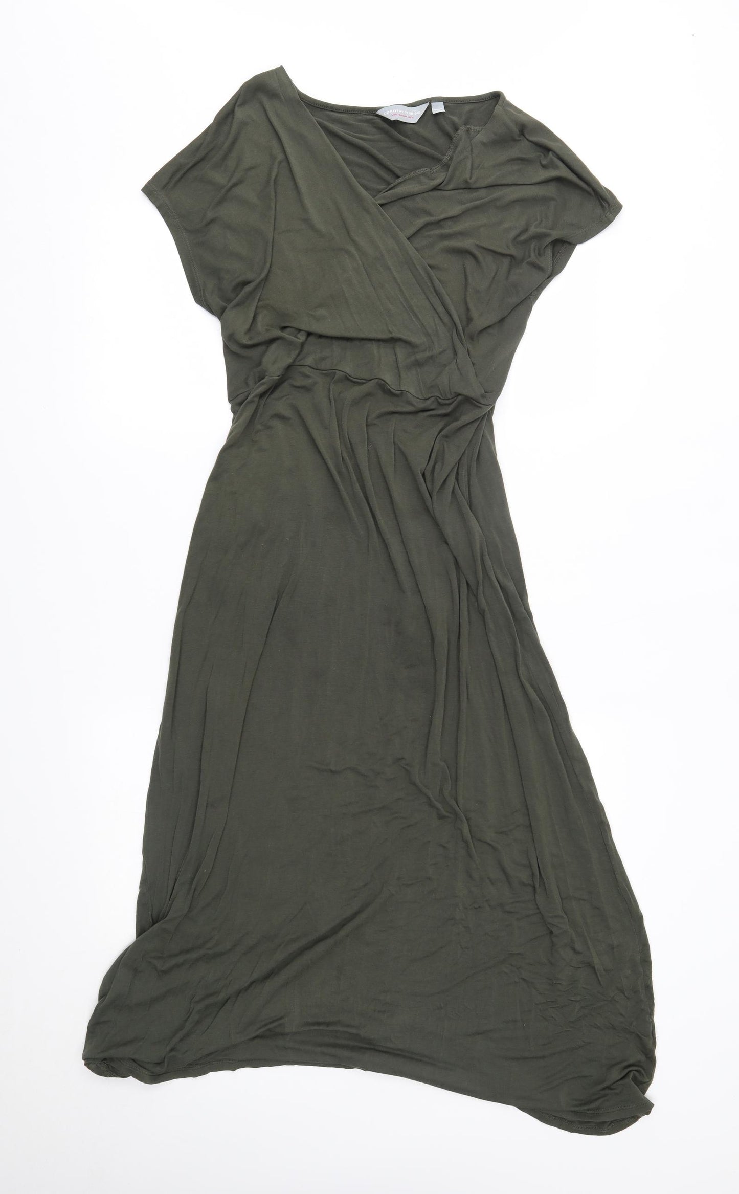 Dorothy Perkins Womens Green   Wrap Dress  Size 16