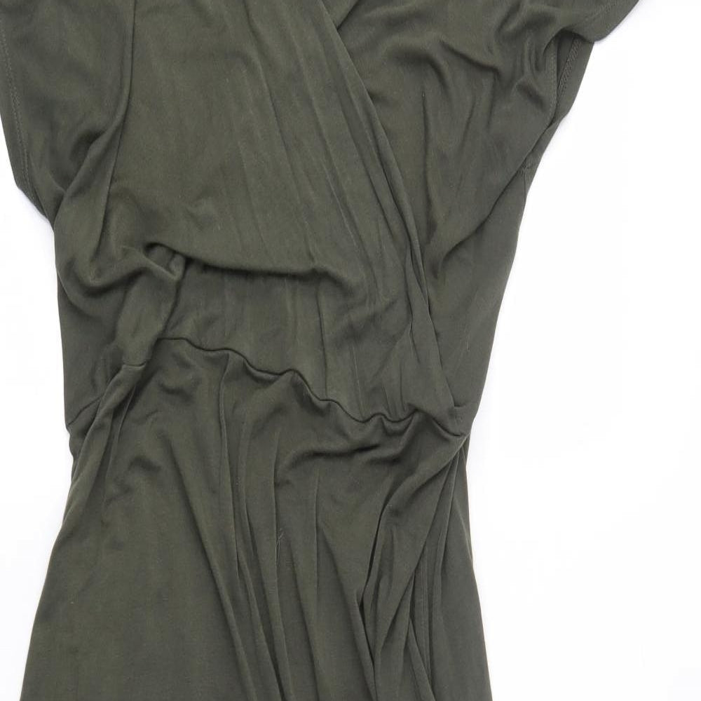 Dorothy Perkins Womens Green   Wrap Dress  Size 16