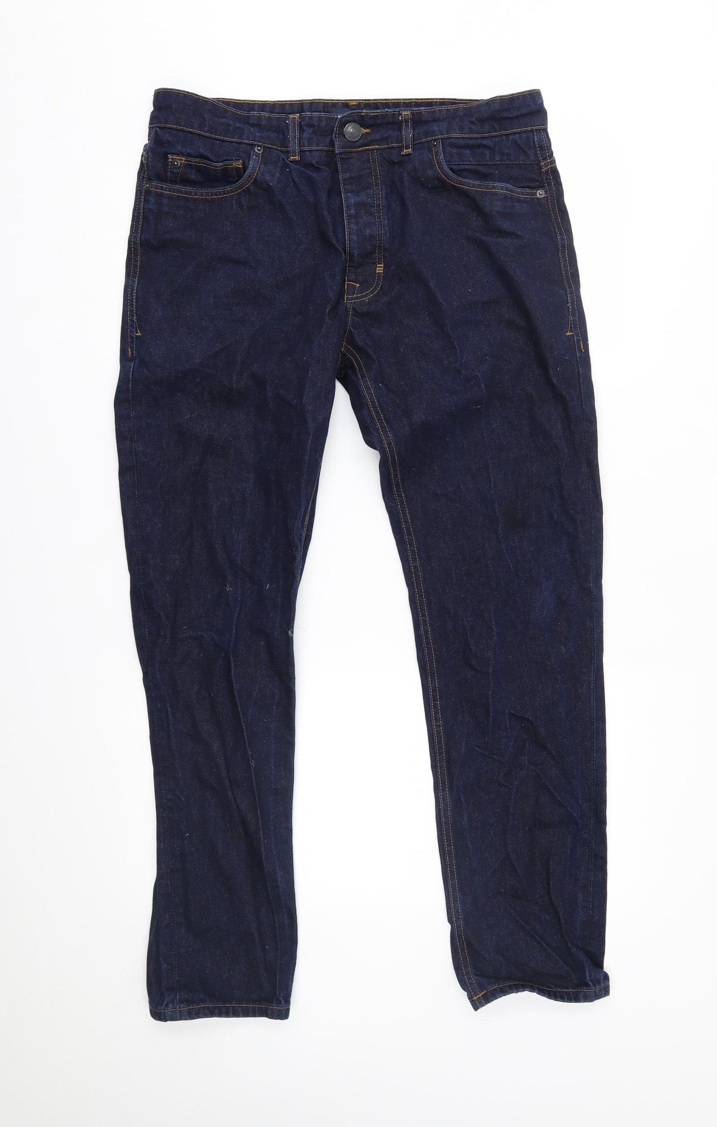 Easy Mens Blue   Straight Jeans Size 34 L29 in