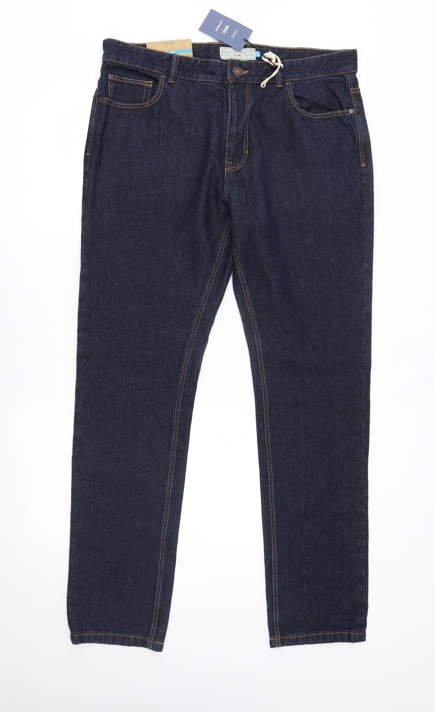NEXT Mens Blue   Straight Jeans Size 36 L33 in
