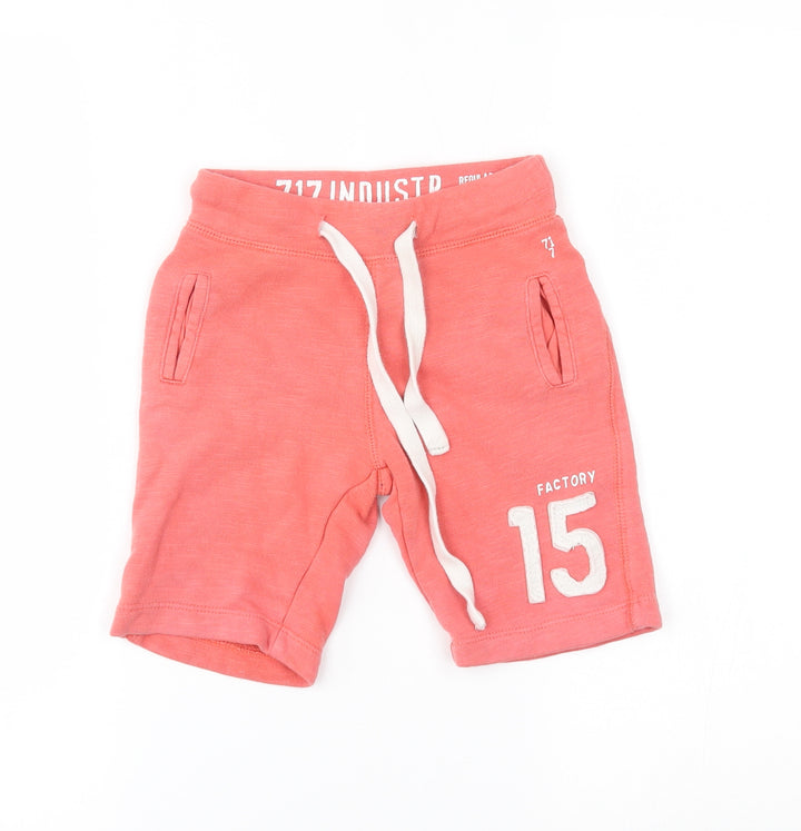 sevenoneseven Girls Pink Sweat Shorts Size 3-4 Years