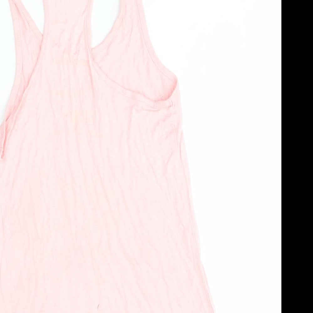 Workout Womens Pink   Basic Tank Size 8