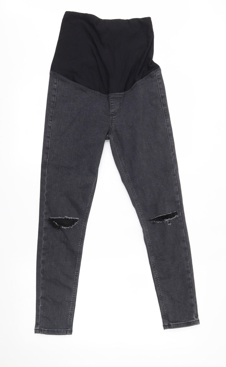 Topshop Womens Grey   Skinny Jeans Size 26 in L30 in