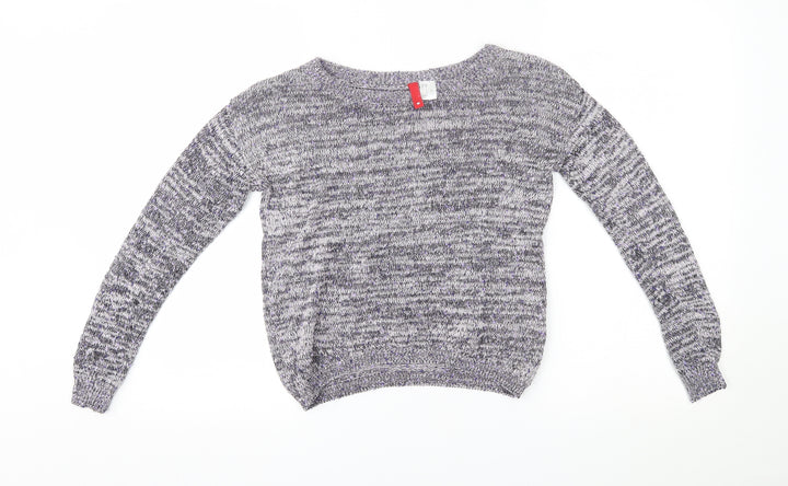 H&M Womens Pink Striped  Pullover Jumper Size 4  -