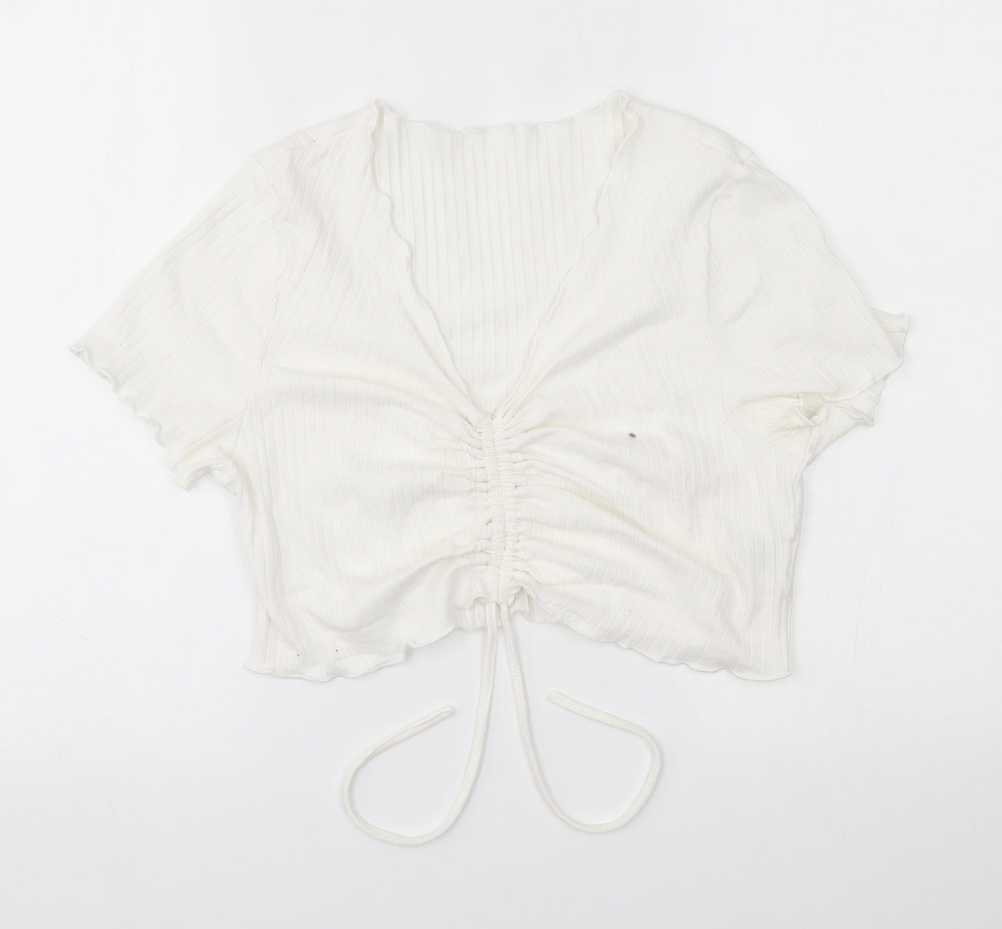 SheIn Womens White   Basic Blouse Size 2XL