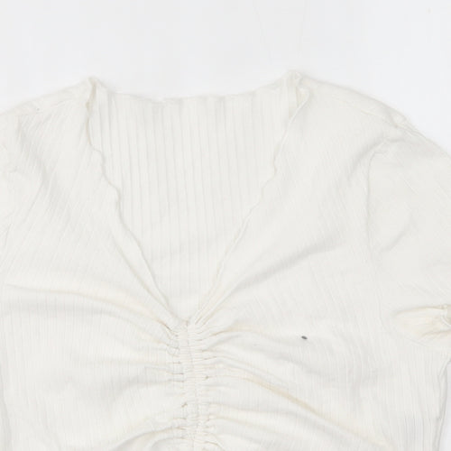 SheIn Womens White   Basic Blouse Size 2XL