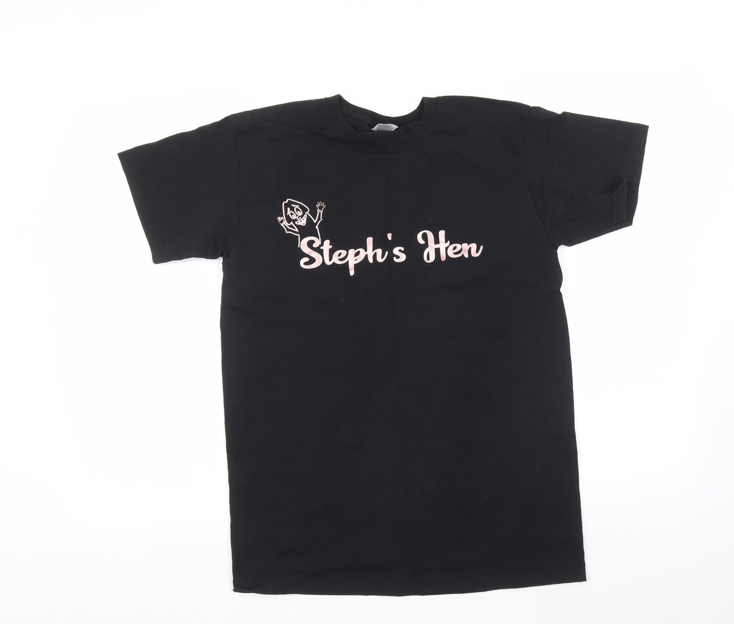Fruit of the Loom Womens Black   Basic T-Shirt Size S