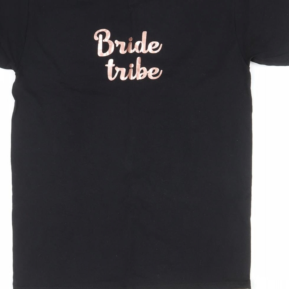 Fruit of the Loom Womens Black   Basic T-Shirt Size S