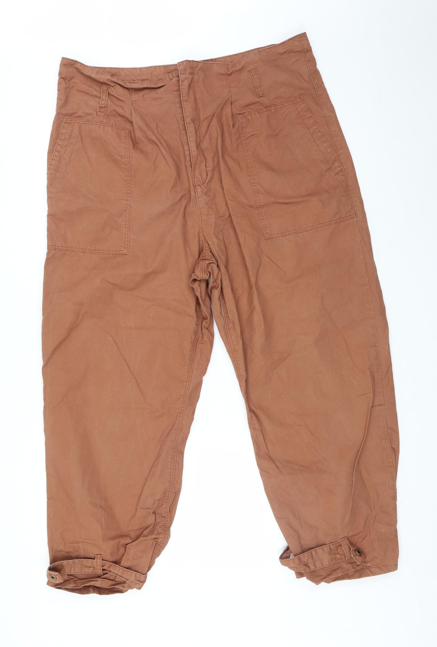 George Womens Brown   Trousers  Size 18 L26 in