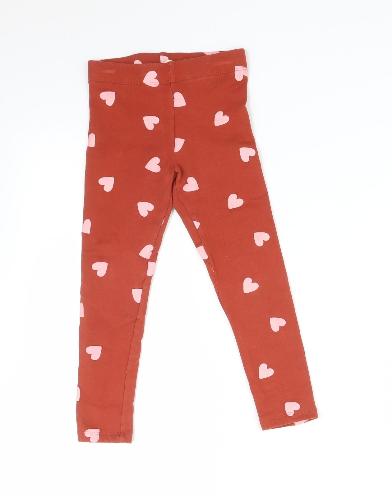 H&M Girls Multicoloured Geometric  Jegging Trousers Size 3-4 Years
