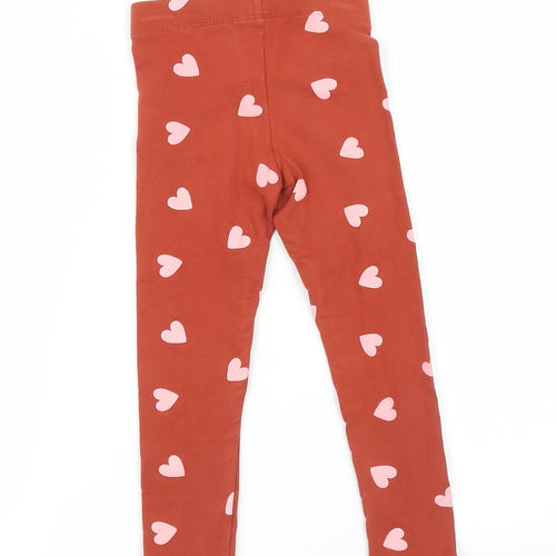 H&M Girls Multicoloured Geometric  Jegging Trousers Size 3-4 Years