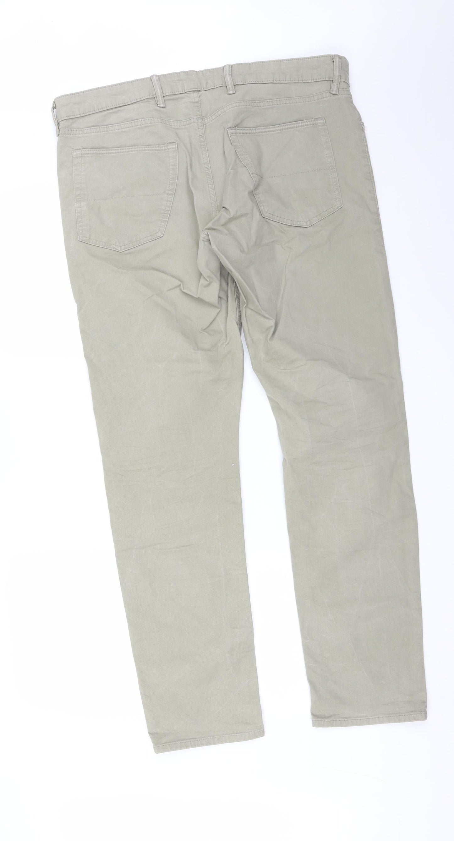 M&S Mens Green   Straight Jeans Size 38 in L33 in