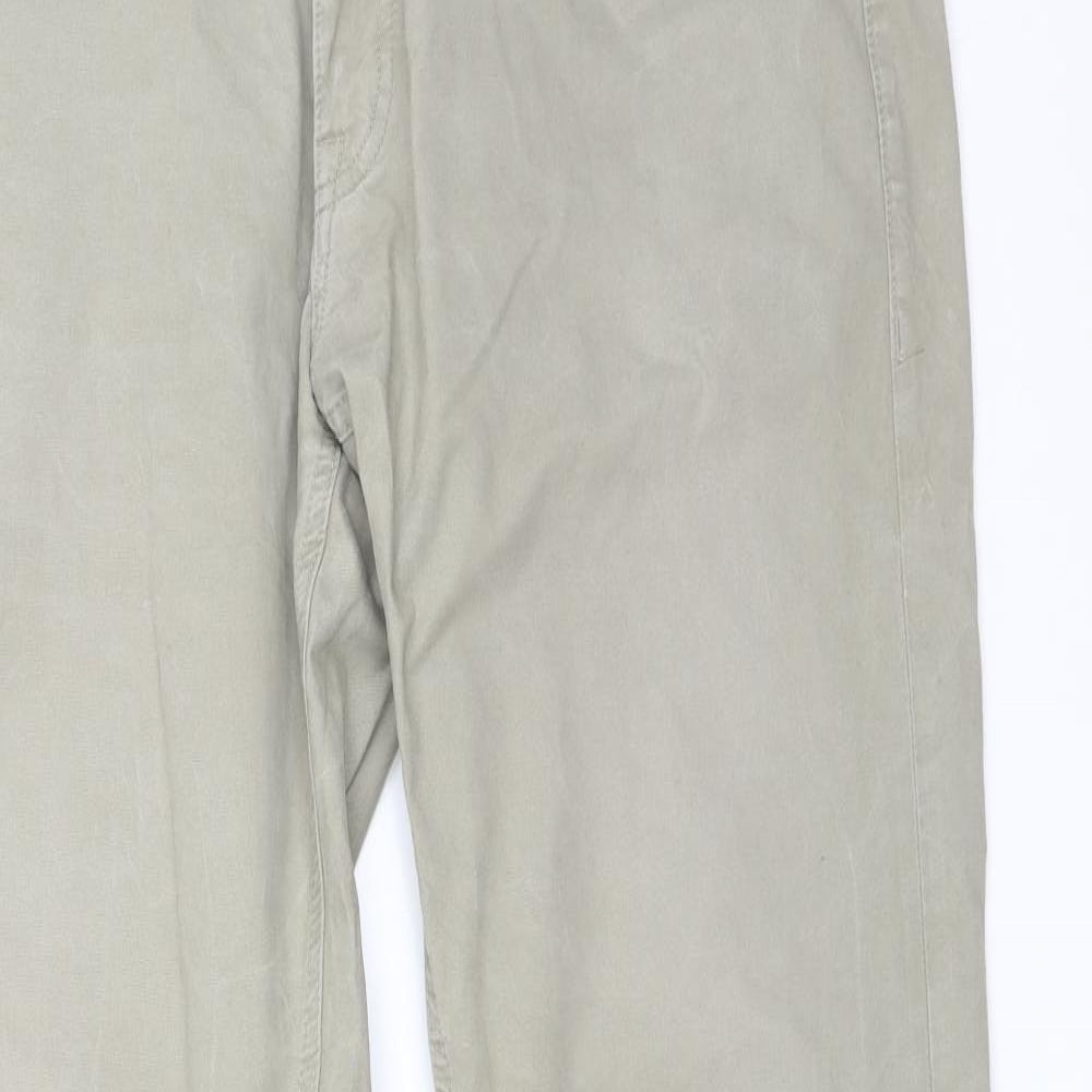 M&S Mens Green   Straight Jeans Size 38 in L33 in