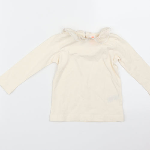 HEMA Girls Orange   Basic T-Shirt Size 6-9 Months