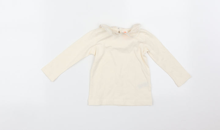 HEMA Girls Orange Basic T-Shirt Size 6-9 Months