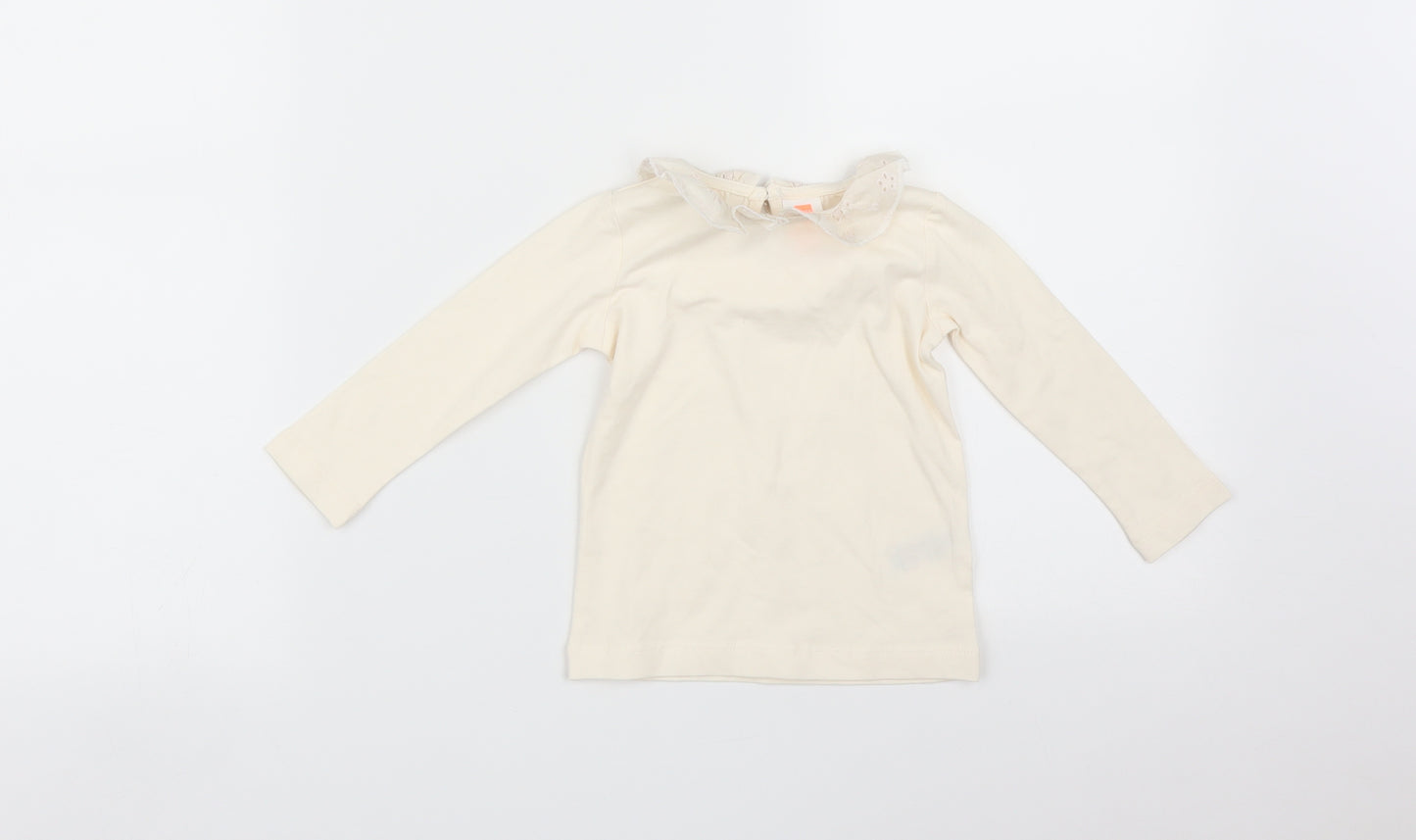 HEMA Girls Orange   Basic T-Shirt Size 6-9 Months