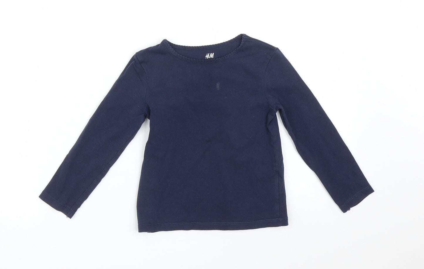 H&M Girls Blue   Basic T-Shirt Size 2-3 Years