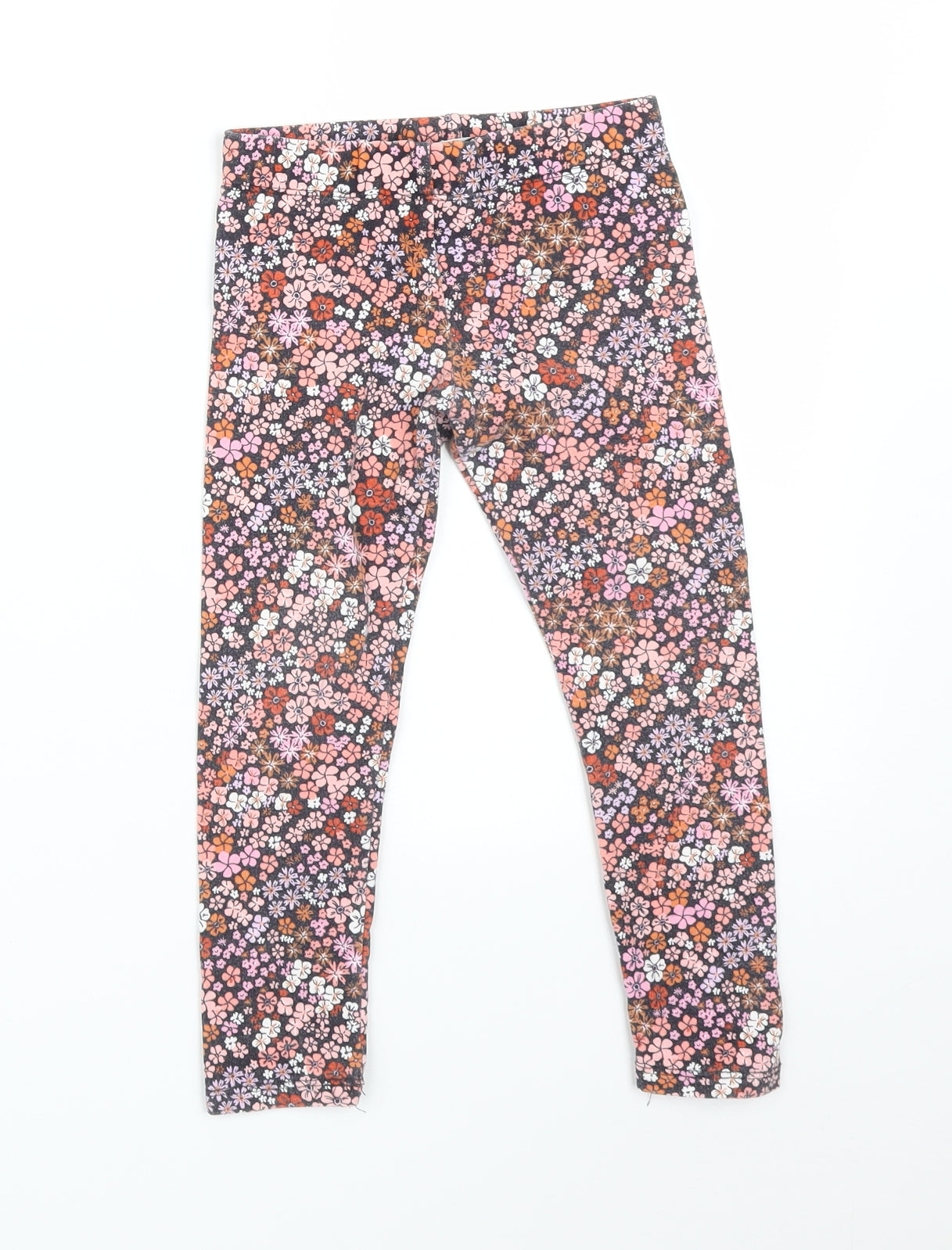 H&M Girls Multicoloured Floral  Jegging Trousers Size 3-4 Years