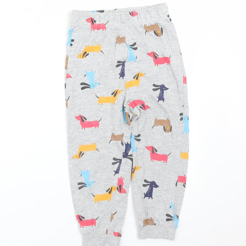 Matalan Girls Multicoloured Geometric  Jogger Trousers Size 3-4 Years