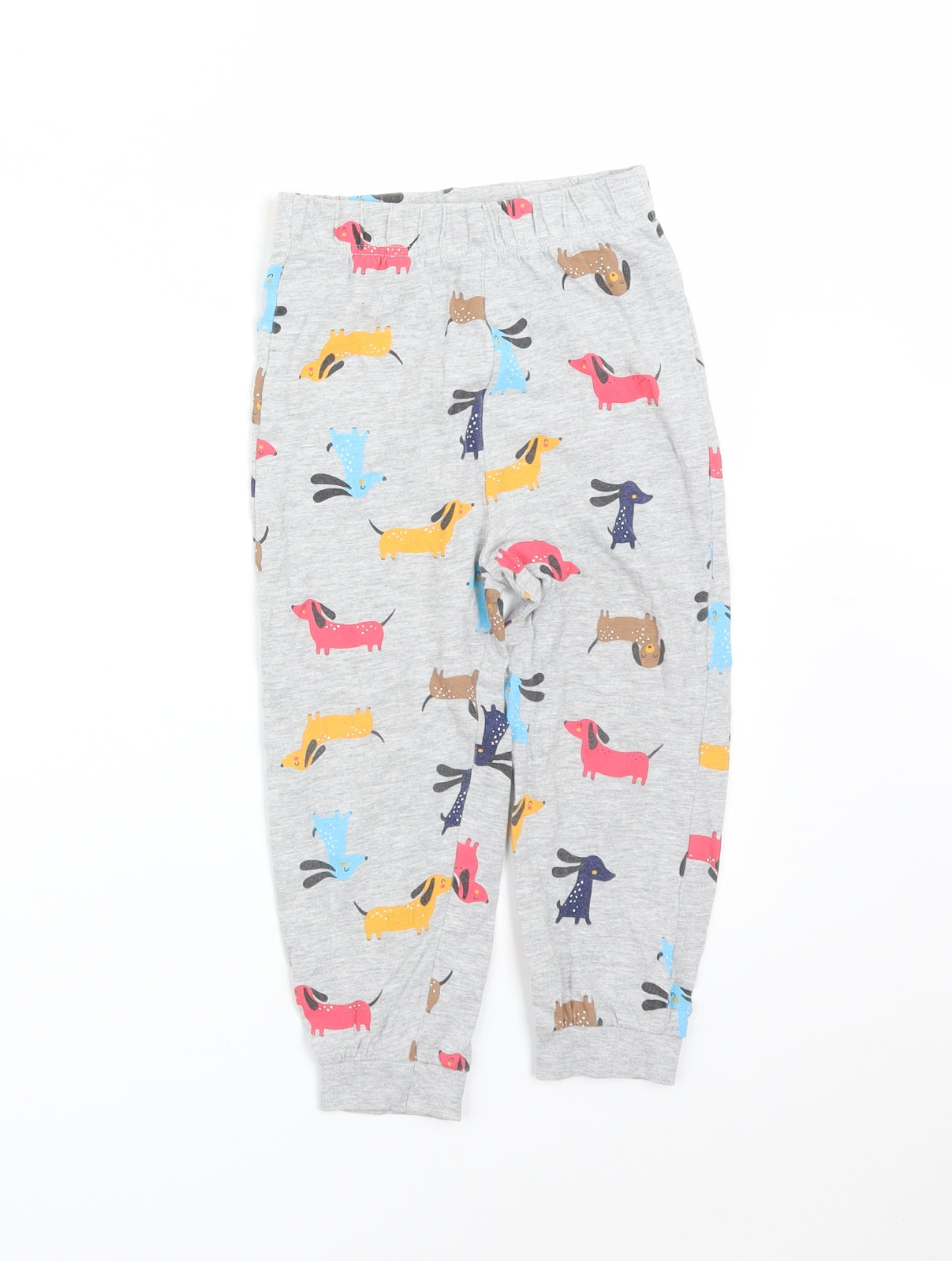 Matalan Girls Multicoloured Geometric  Jogger Trousers Size 3-4 Years