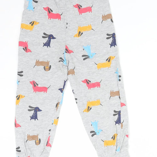 Matalan Girls Multicoloured Geometric  Jogger Trousers Size 3-4 Years