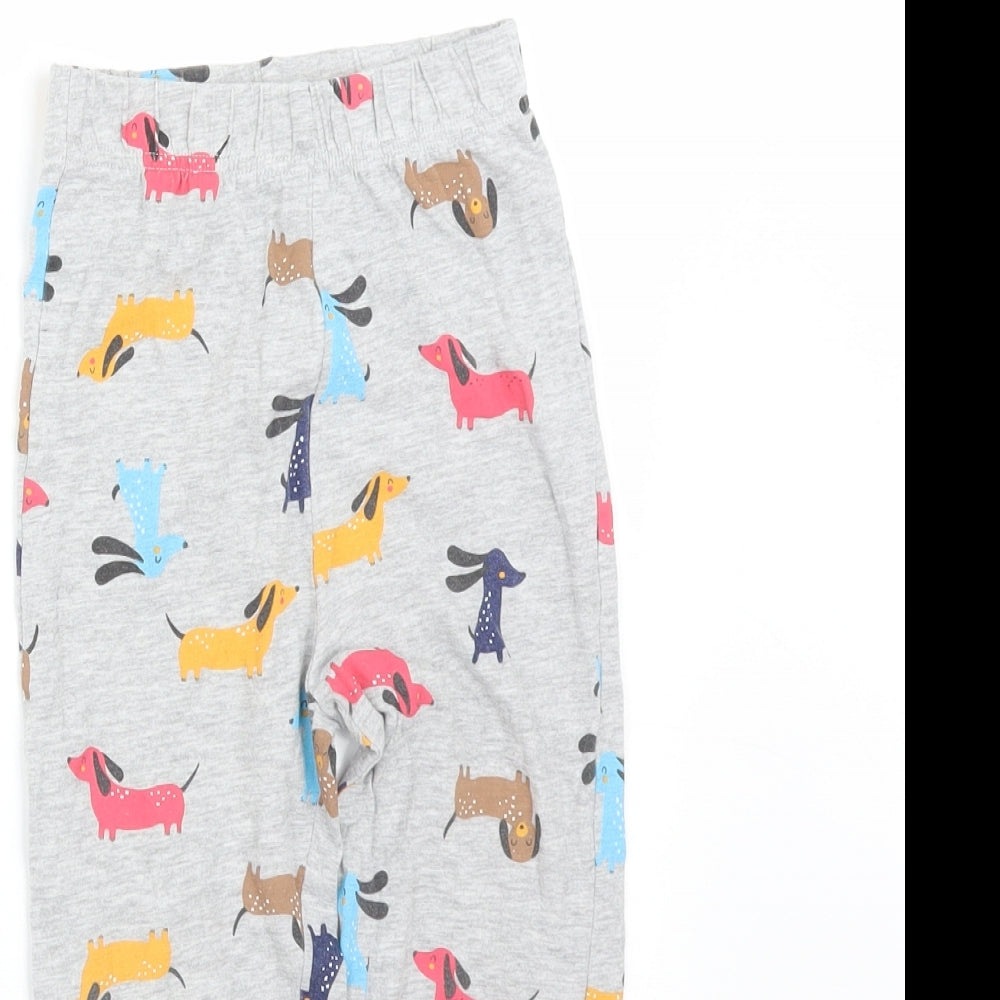 Matalan Girls Multicoloured Geometric  Jogger Trousers Size 3-4 Years