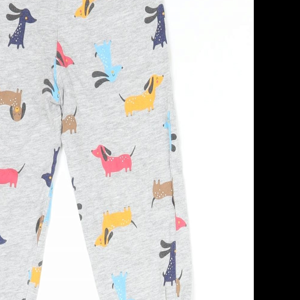 Matalan Girls Multicoloured Geometric  Jogger Trousers Size 3-4 Years