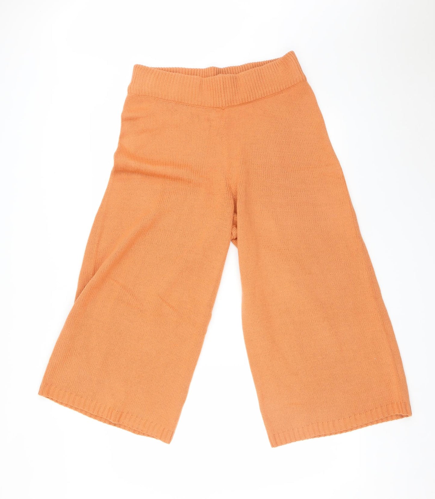 Boohoo Womens Orange   Trousers  Size 14 L22 in
