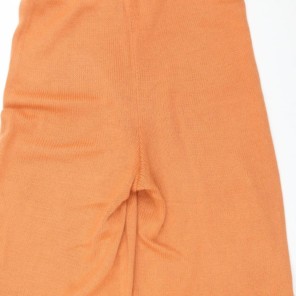 Boohoo Womens Orange   Trousers  Size 14 L22 in