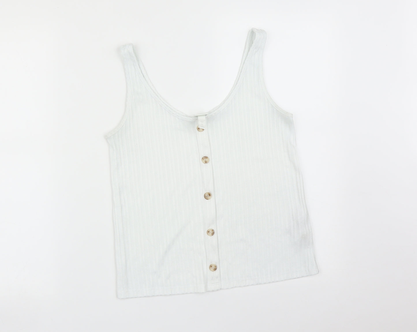 H&M Womens White   Basic T-Shirt Size S