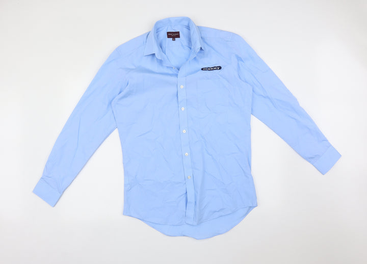Brook Taverner Mens Blue Dress Shirt