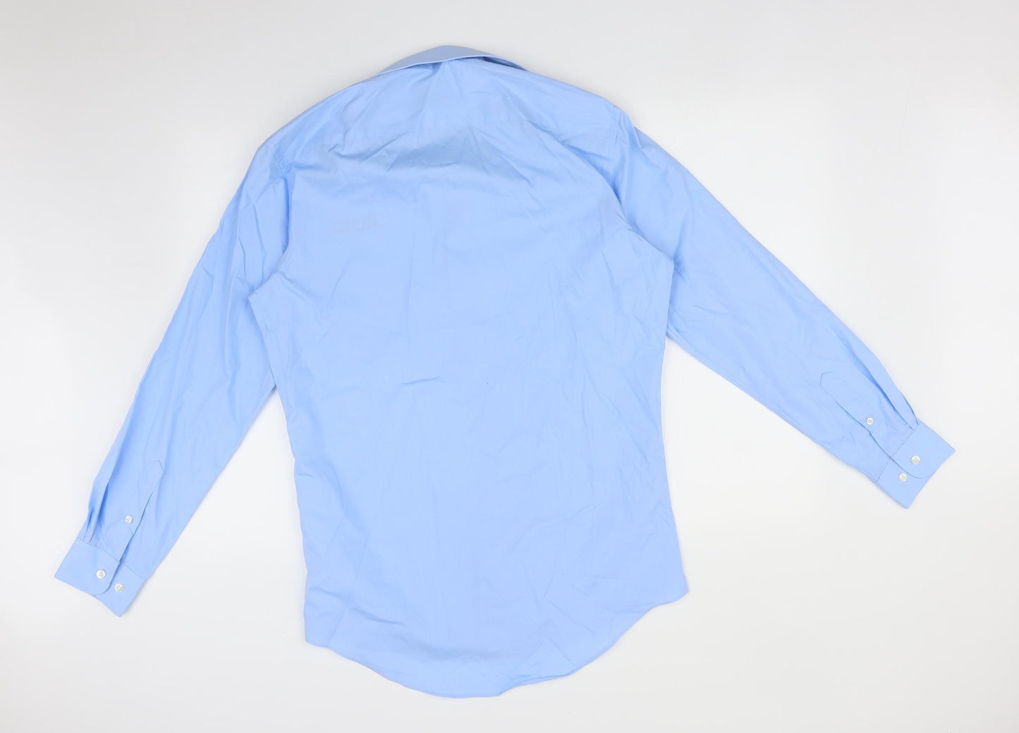 Brook Taverner Mens Blue    Dress Shirt