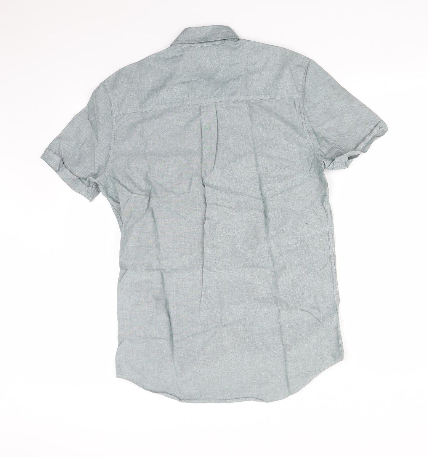 Topman Mens Green    Button-Up Size S